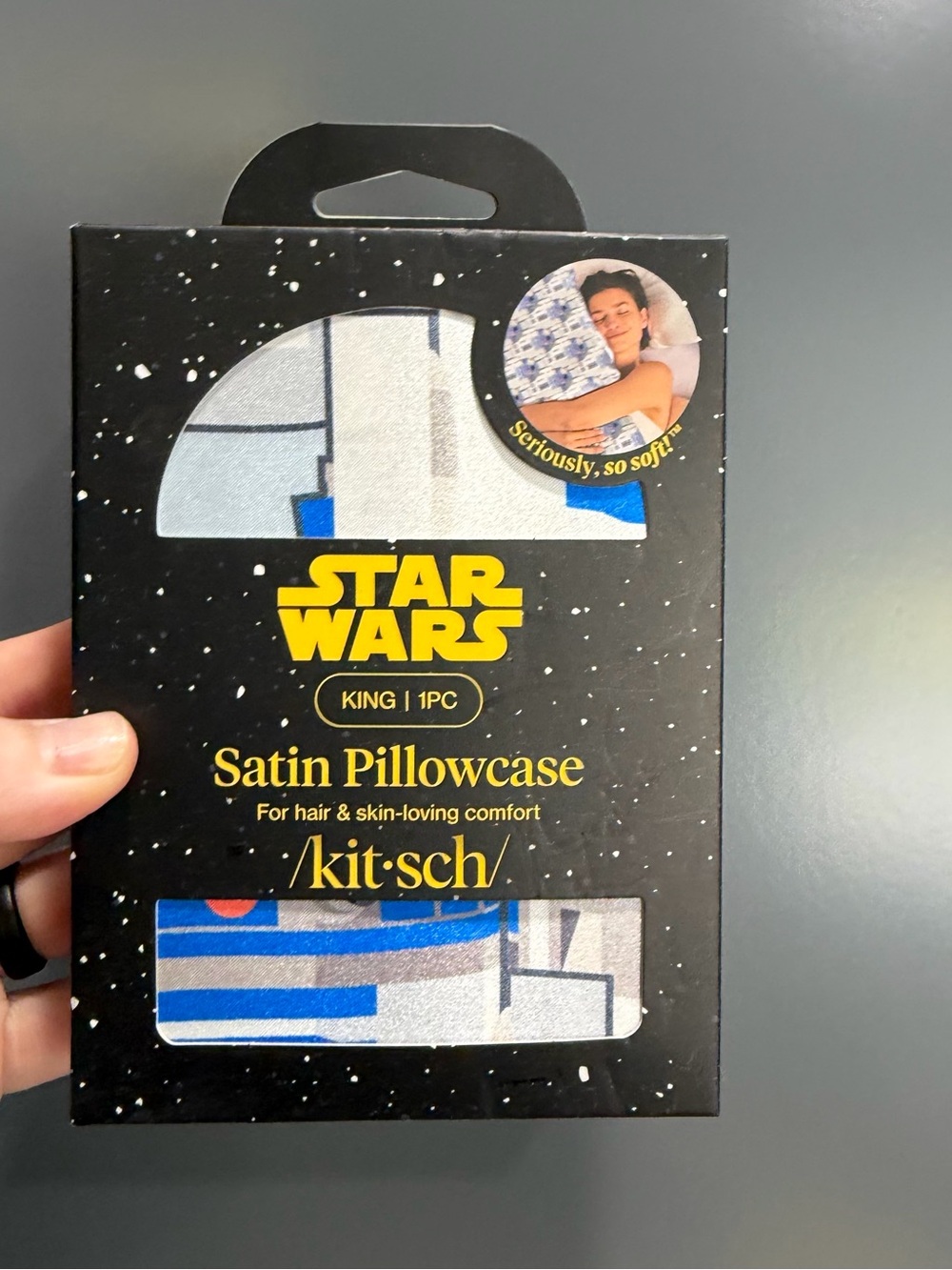 NWT Kitsch x Star Wars Satin Pillowcase R2D2 King size